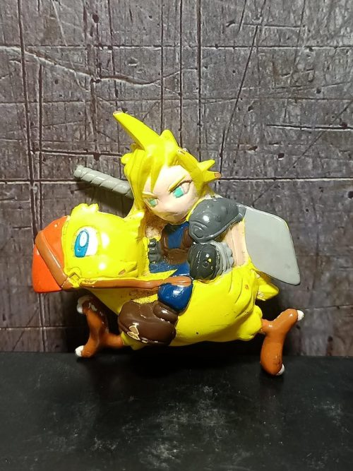 Final Fantasy VII Cloud Riding Cocobo Chibi