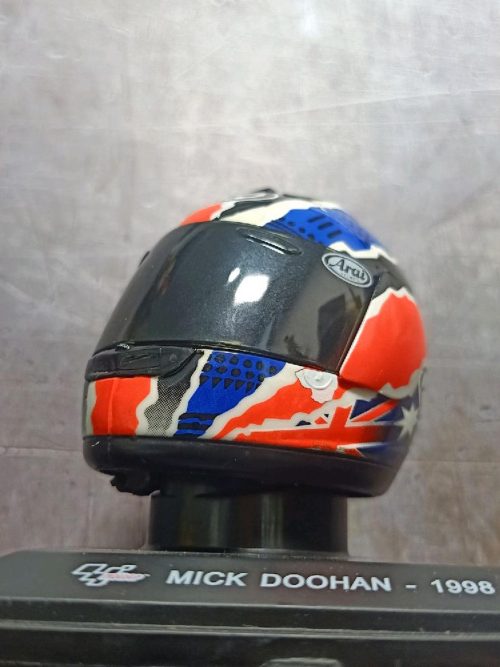 Miniature Moto GP Mick Doohan 1998 Helmet with Aclyric