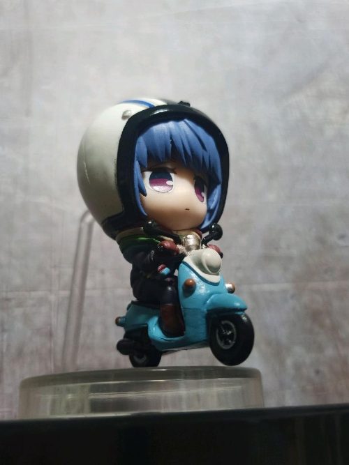 Anime Yuru Camp Laid Back Camp Rin Shima Riding Bike