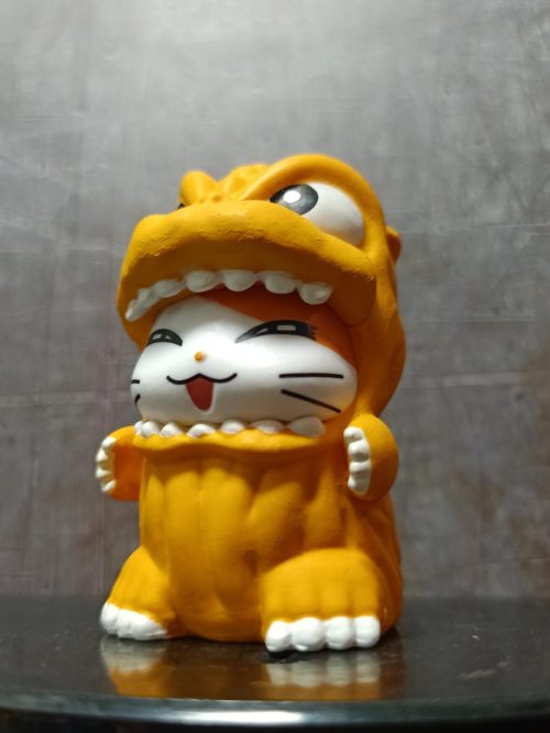 Cute Hamtaro Cosplaying Godzilla Gon Orange Chibi