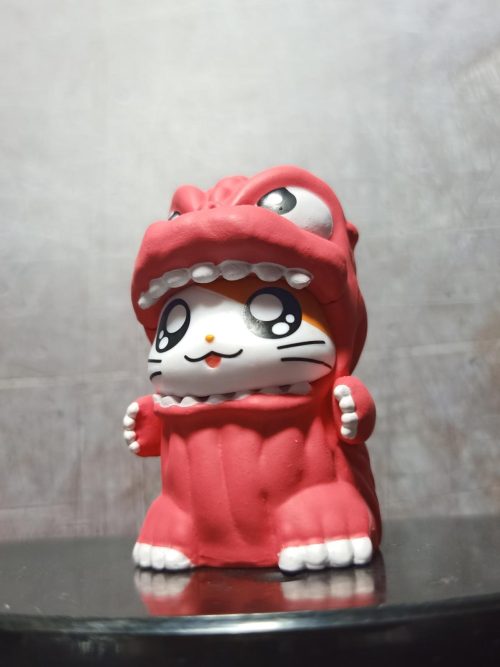 Cute Hamtaro Cosplaying Godzilla Red Chibi