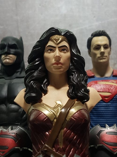 DC Comics Batman Superman Wonder Woman Bust Set
