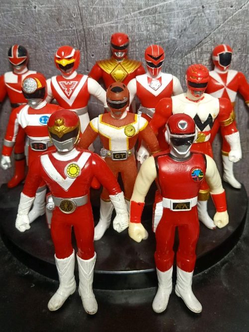 Vinyl Super Sentai Red Sentai Vintage Set